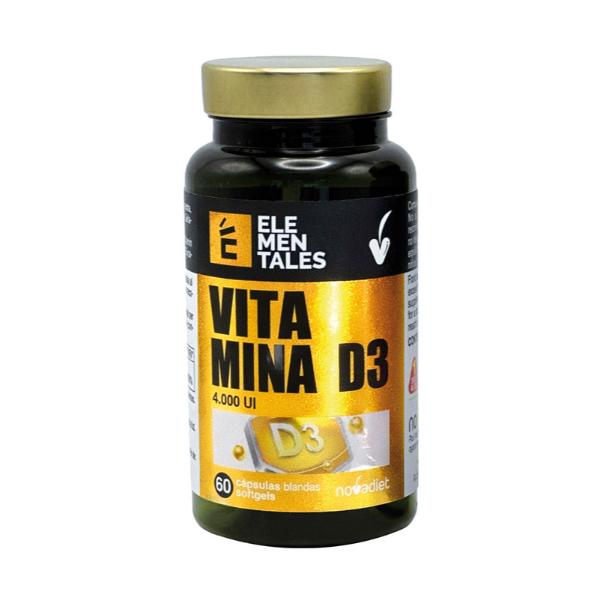 VITAMINA D3-4000UI 60 CAPSULAS BLANDAS 40GR (NOVADIET)