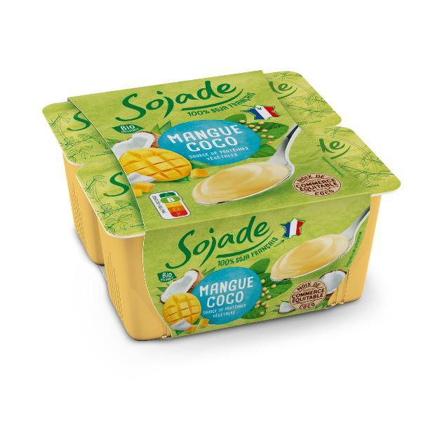 POSTRE DE SOJA MANGO COCO BIO 4X100GR (SOJADE)