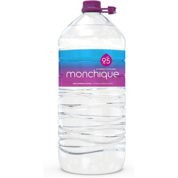 AGUA MINERAL ALCALINA pH 9,5 rPET 5LT (MONCHIQUE)