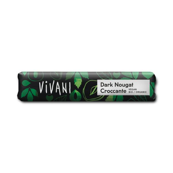 BARRITA CHOCOLATE NEGRO NOUGAT CROCANTE BIO 35G (VIVANI)
