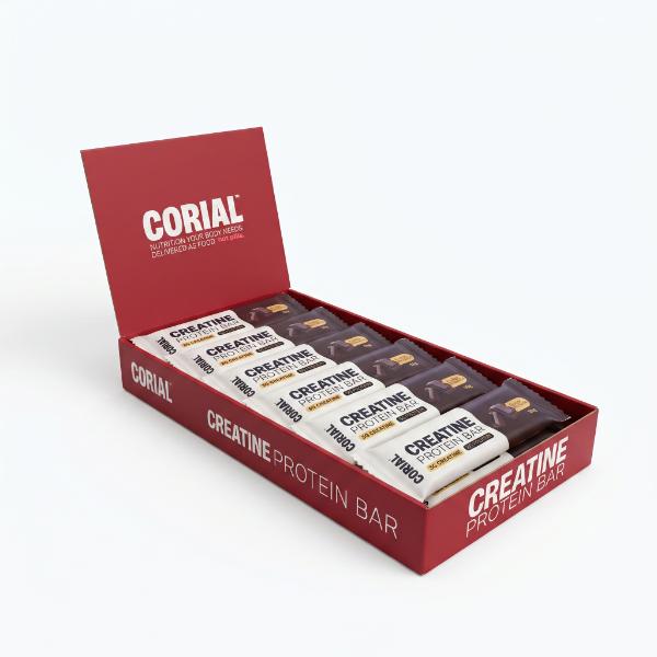 BARRITA PROTEINA Y CREATINA FUDGE BROWNIE 50GR (CORIAL)