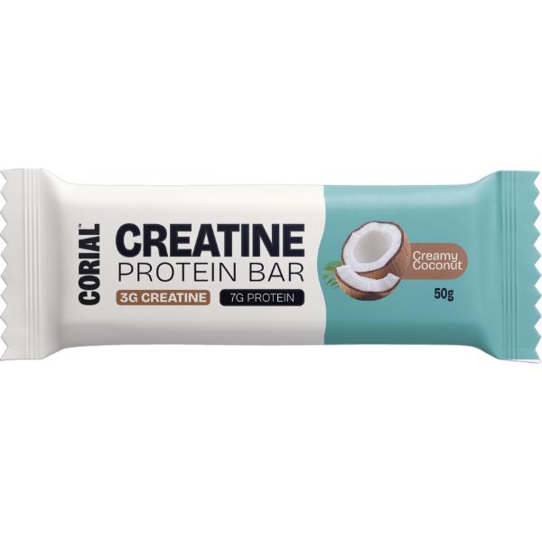 BARRITA PROTEINA Y CREATINA COCO 50GR (CORIAL)
