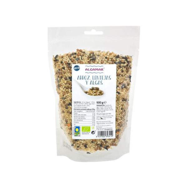 ARROZ LENTEJAS Y ALGAS BIO 500G (ALGAM)