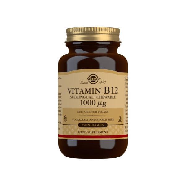 VITAMINA B12 1000 MCG 250 COMPRIMIDOS MASTICABLES (SOLGAR)
