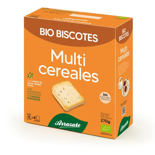BISCOTES MULTICEREAL BIO 270GR (ARRASATE)