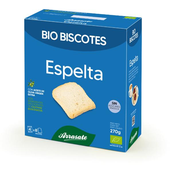 BISCOTES ESPELTA BIO 270GR (ARRASATE)