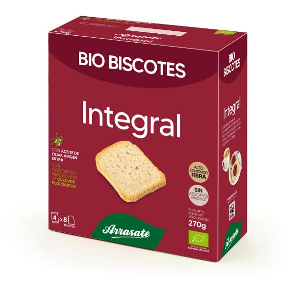 BISCOTES INTEGRALES BIO 270GR (ARRASATE)