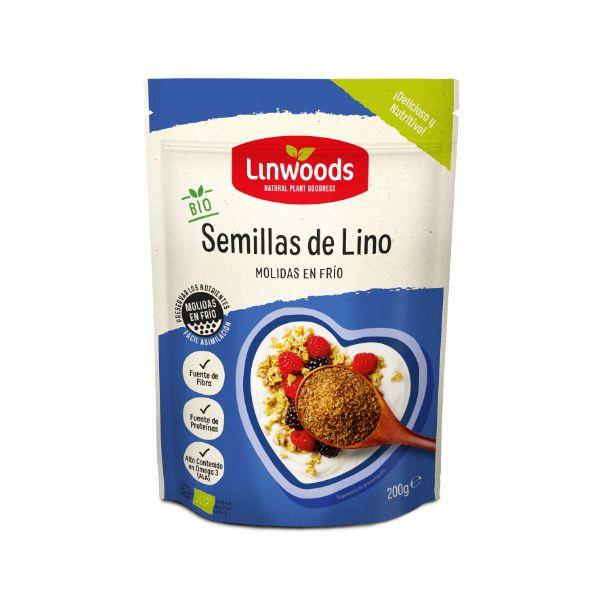 SEMILLAS LINO MOLIDO BIO 200GR (LINWOODS)