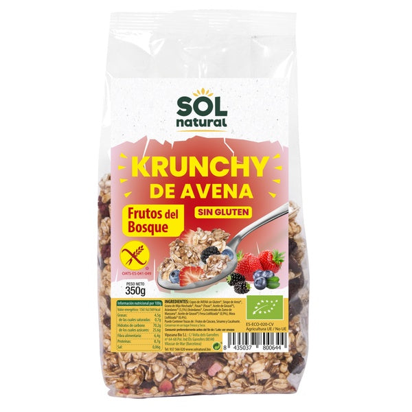 CRUNCHY AVENA F.BOSQUE S/GL.350G