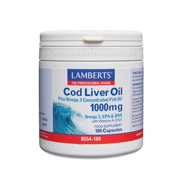 ACEITE HIGADO BACALAO 1000MG.180CAPS.