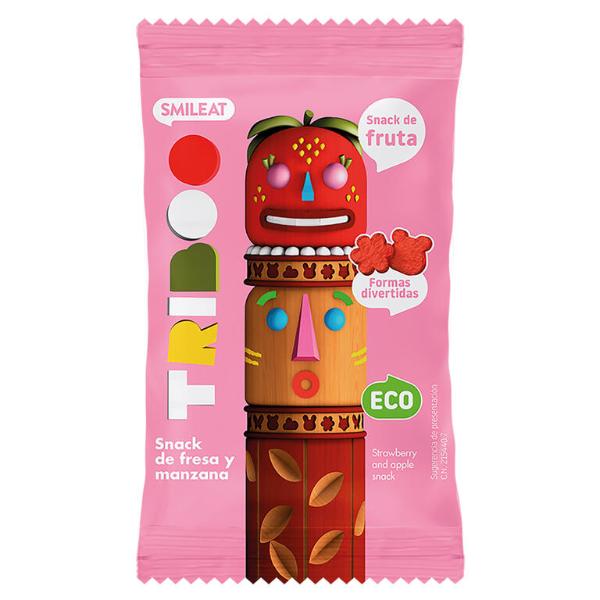 SNACK DE FRESA Y MANZANA BIO 25G TRIBOO (SMILEAT)