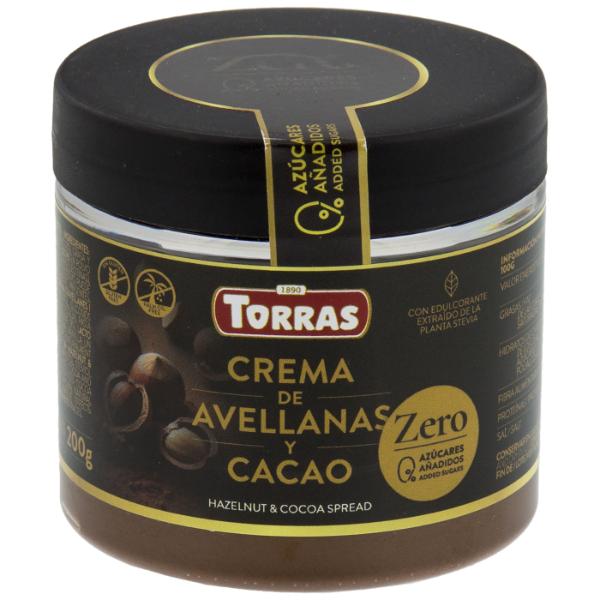 CREMA CACAO STEVIA SIN AZUCAR 200G (TORRAS)