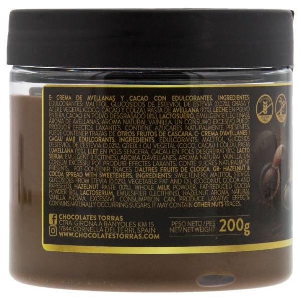 CREMA CACAO STEVIA SIN AZUCAR 200G (TORRAS)
