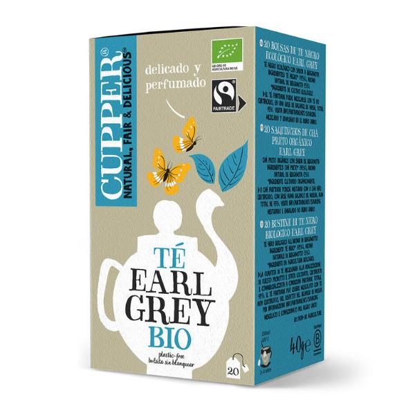 TE NEGRO EARL GREY BIO 20 FILTROS 40G CUPPER