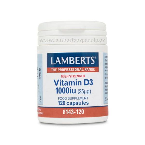 VITAMINA D3 1000UI 120CAP. (LAMBERTS)