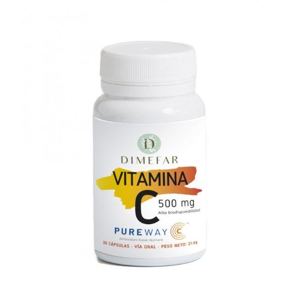 VITAMINA C 500MG PUREWAY 30 CAPSULAS (DIMEFAR)