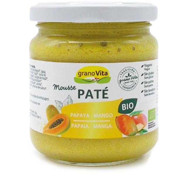 PATE PAPAYA-MANGO BIO 175G TARRO CRISTAL (GRANOVITA)