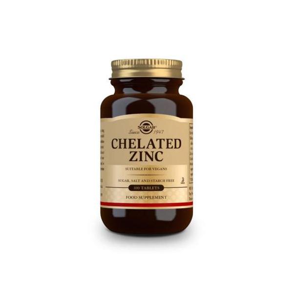 ZINC QUELADO 100 COMPRIMIDOS (SOLGAR)