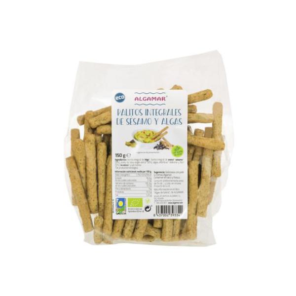 PALITOS INTEGRALES SESAMO Y ALGAS BIO 100G (ALGAMAR)