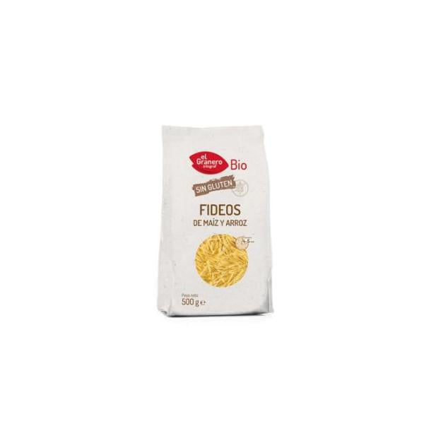 FIDEOS MAIZ-ARROZ SIN GLUTEN BIO 500GR (GRANERO)