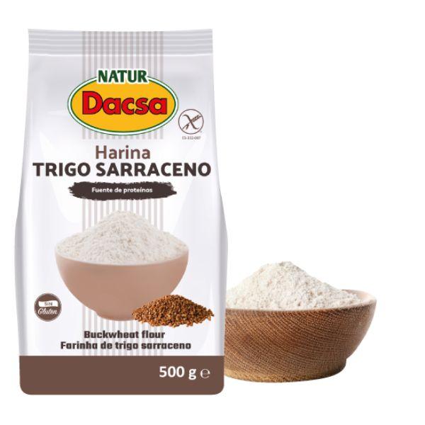HARINA INTEGRAL TRIGO SARRACENO SIN GLUTEN 500G NATUR DACSA