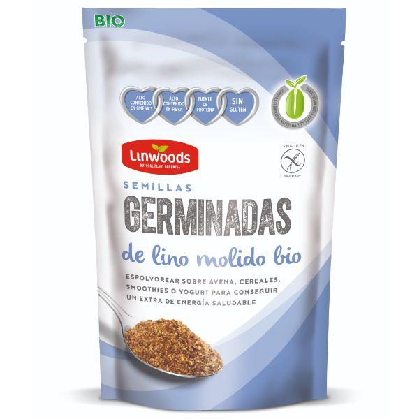 SEMILLAS GERMINADAS LINO MOLIDO BIO 200GR (LINWOODS)