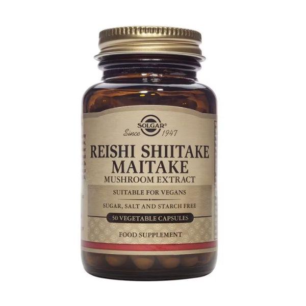 REISHI SHITAKE MAITAKE 50 CAPSULAS (SOLGAR)