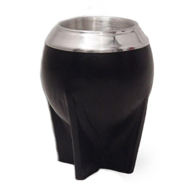 ACCESORIO MATE FORRADO CUERO CON VIROLA ACERO