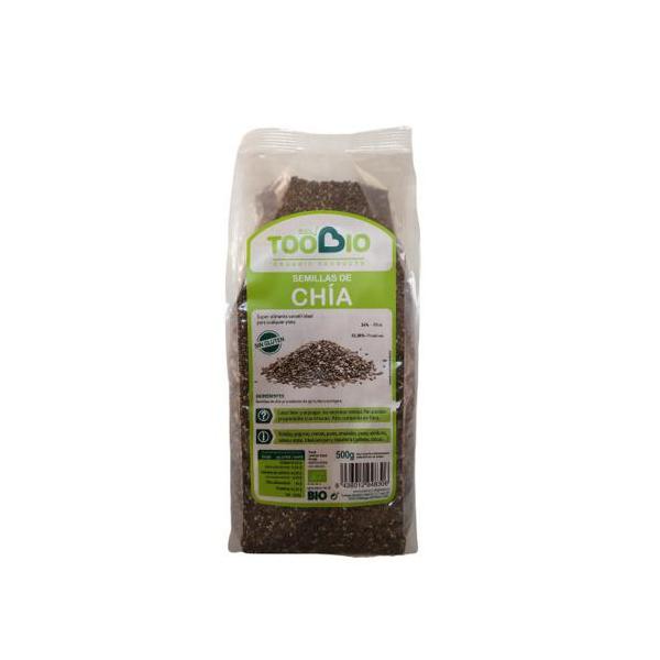 SEMILLAS CHIA SIN GLUTEN BIO 500GR (TOO BIO)