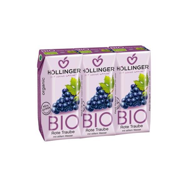 ZUMO UVA NEGRA BRICK BIO 3x200ML (HOLLINGER)