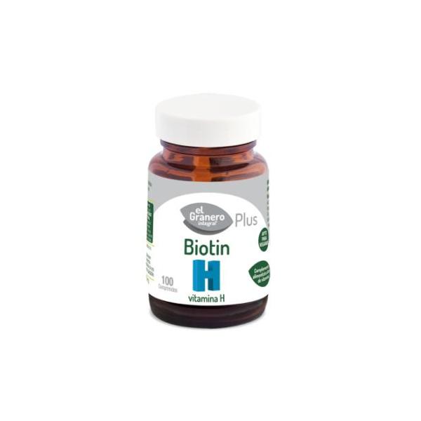 BIOTIN (BIOTINA VITAMINA H) 100 COMPRIMIDOS 310MG (GRANERO)