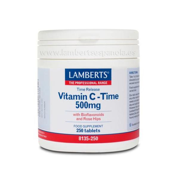 VITAMINA C (Liberacion Sostenida) 500MG 250TAB (LAMBERTS)