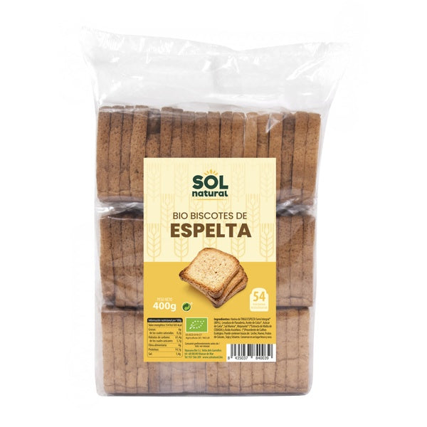 BISCOTES ESPELTA BIO 54UD 400GR (SOL)