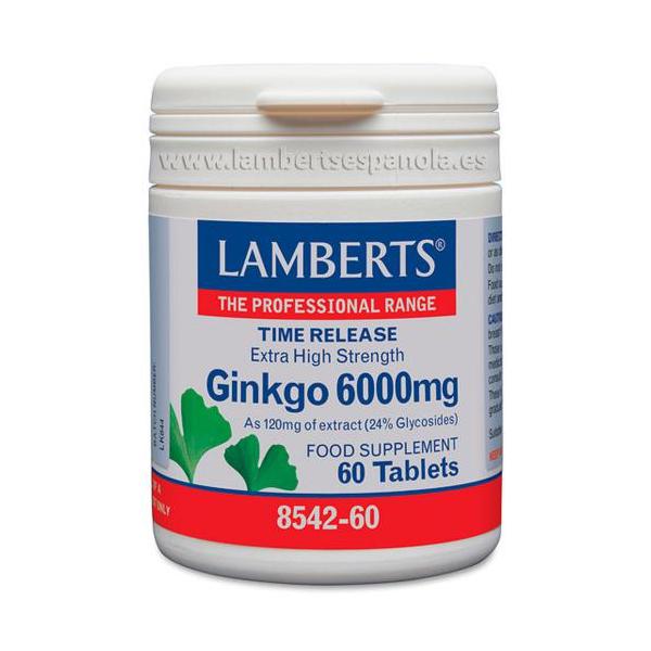 GINKGO 6000MG. LIB.SOSTENIDA 60TAB. (LAMB)