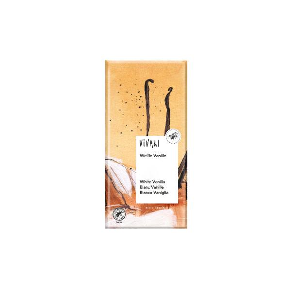 CHOCOLATE BLANCO VAINILLA BIO 80GR (VIVANI)