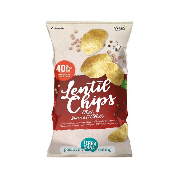 CHIPS LENTEJAS CHILI DULCE BIO 75GR (TERRASANA)