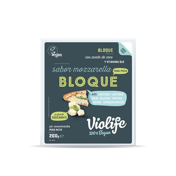 BLOQUE VEGANO SABOR MOZZARELLA-PIZZA 200G (VIOLIFE)
