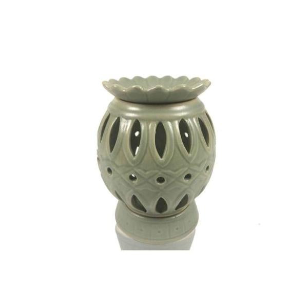 LAMP.CELADON COREANO ESTRIAS.(Y07)