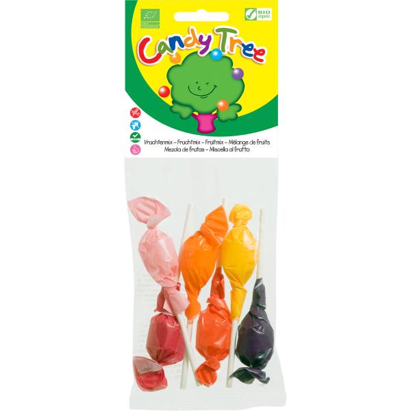 PIRULETAS BOLA MIX SABORES 6 UDS BIO 60GR (CANDY TREE)