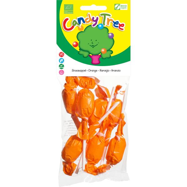 PIRULETAS BOLA DE NARANJA 7 UDS BIO 70GR (CANDY TREE)
