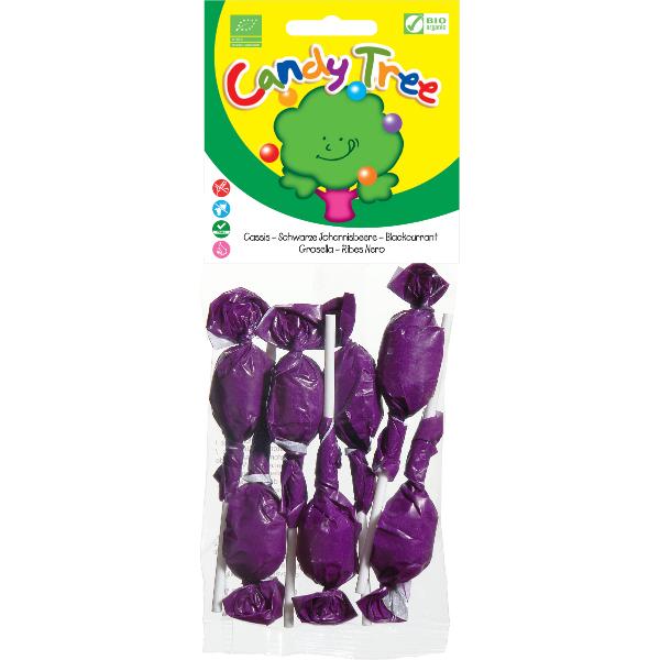 PIRULETAS BOLA DE GROSELLA 7 UDS BIO 70GR (CANDY TREE)