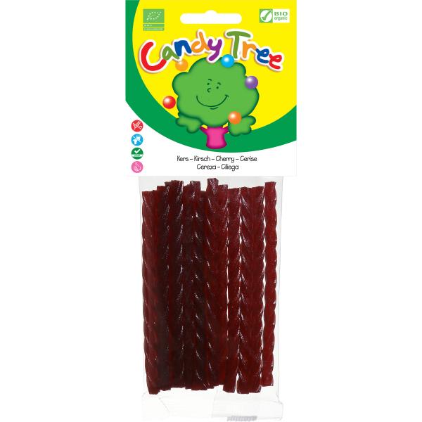 TRENZAS REGALIZ CEREZA BIO 75GR (CANDY TREE)