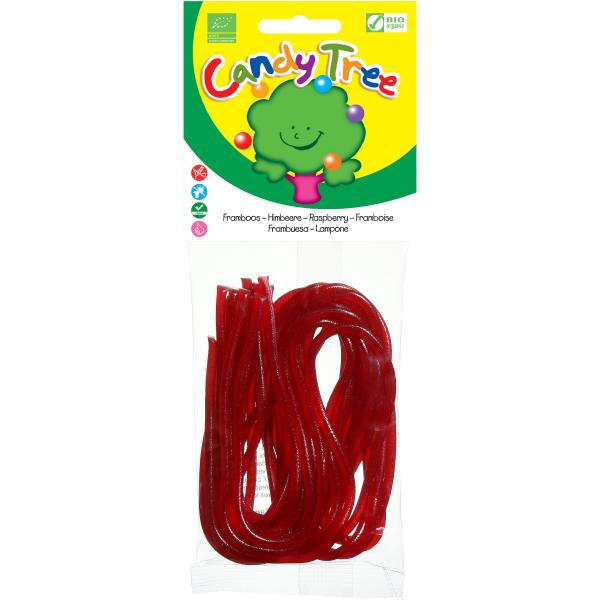 CORDONES REGALIZ FRAMBUESA BIO 75GR (CANDY TREE)