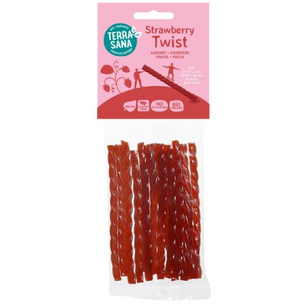PALITOS TWIST REGALIZ FRESA BIO 75GR (TERRASANA)