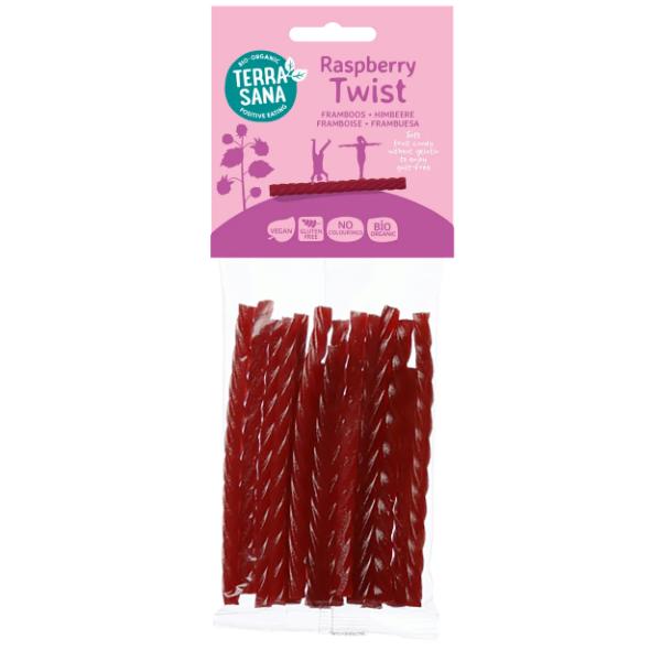 PALITOS TWIST REGALIZ FRAMBUESA BIO 75GR (TERRASANA)
