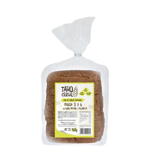PAN INTEGRAL TRIGO OMEGA (LIN-GIR-CAL) 400GR (TAHO)