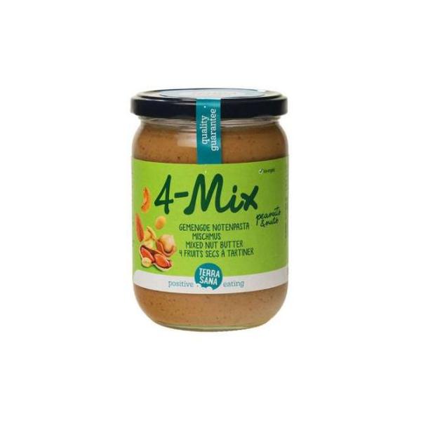 CREMA 4MIX AVELLANA-ALMENDRA-ANACARDO-CACAHUETE BIO 500G TERRASANA