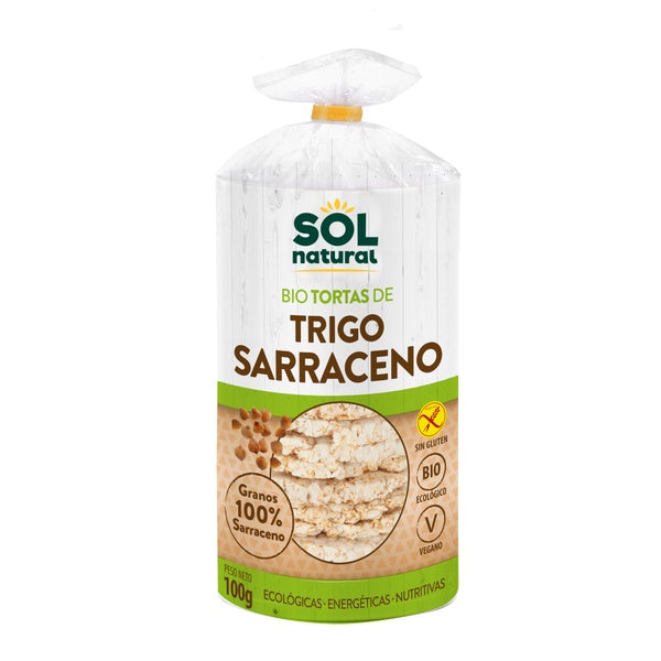 TORTITAS TRIGO SARRACENO SIN GLUTEN BIO 100G (SOL)