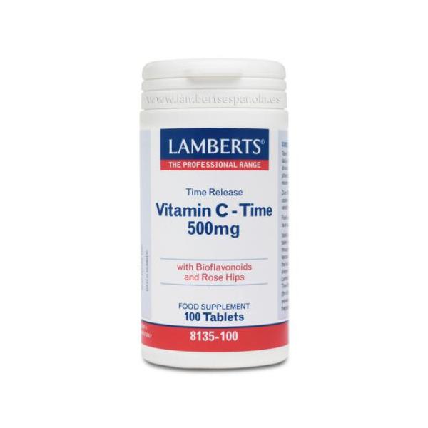 VITAMINA C (Liberacion Sostenida) 500MG 100TAB (LAMBERTS)