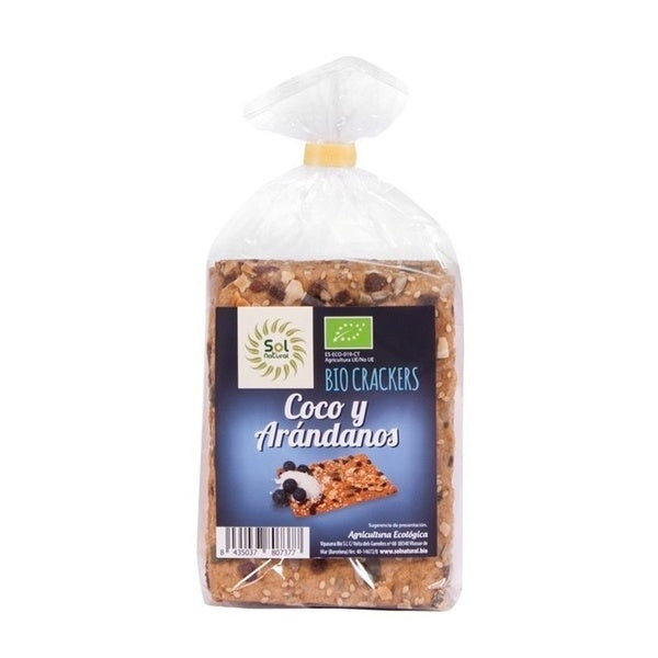 CRACKER ARANDANOS COCO BIO. 200G (SOL)